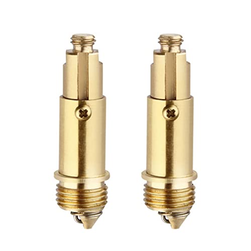 2 x Basin Sink Clicker Pop Up Bolt Basin Bath Sink Drain Click Clack Plug Bolt Spring Brass Push Spring Plug for Most Sink Tub Basin Drain Stopper