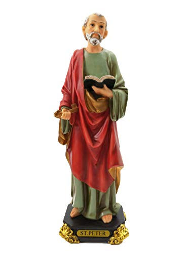 Annie's Boutique 12.5 Inches Saint Peter Statue St. Peter Sculpture Catholic Gift