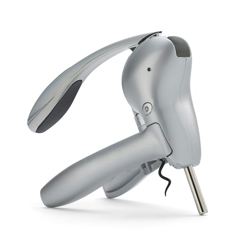 Rabbit Lever Corkscrew Wine Opener with Built-In Foil Cutter – Easy-to-Use Manual Wine Bottle Opener for All Cork Types, Ergonomic Design for Effortless Uncorking