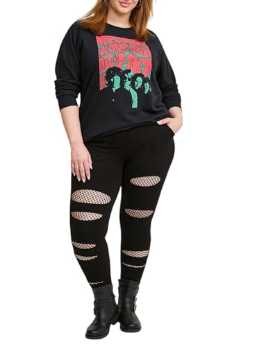 Torrid Full-Length Mesh Slit Pocket Legging Black