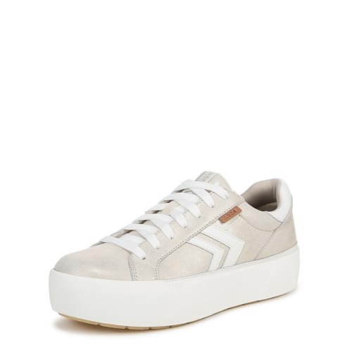 Dr. Scholl's Women's Young and Free Sneaker, Light Gold Leather, 9