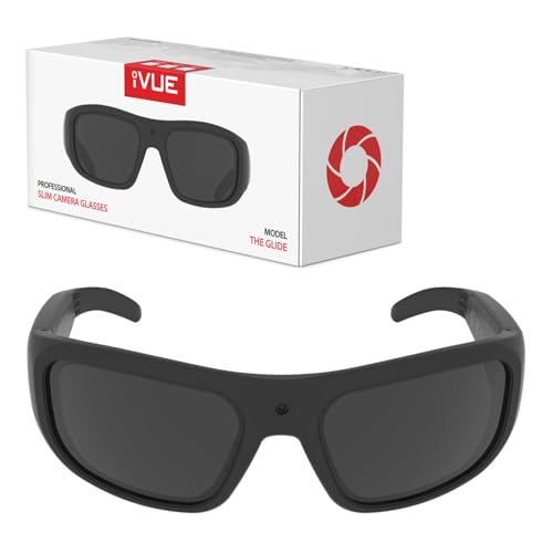 iVue Glide 1080P HD Camera Glasses Video Recording Sport Sunglasses DVR Eyewear, 30fps, 64GB Memory