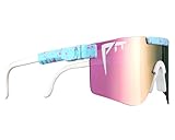 Pit Viper The Original Sunglasses Wide Fit (The Gobby with Polarized Pink Lens)