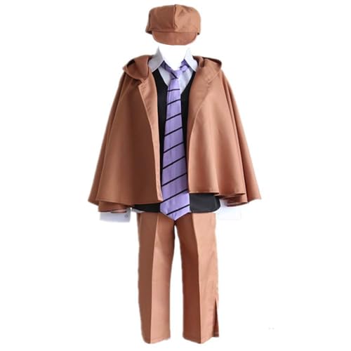 Gegexli Anime Bungo Stray Dogs Cosplay Costumes Ranpo Edogawa Detective Uniforms Halloween Party (S)
