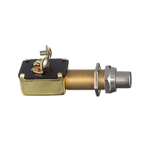 Seachoice 2-Position Push Button Starter/Horn Switch,Silver