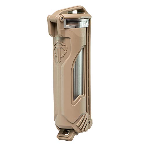 Thyrm CellVault-18 Rechargeable Battery Storage (Flat Dark Earth), Waterproof, for 18650, 18350, CR123 Flashlight Batteries, Made in USA
