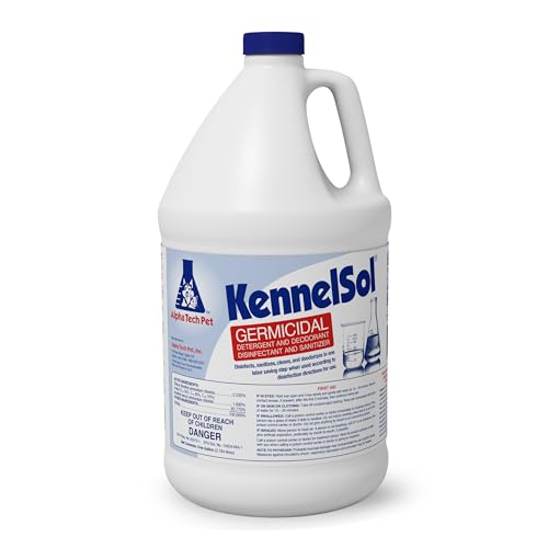 ATP KennelSol 1-Step Kennel Cleaner - EPA Registered Liquid Concentrate Disinfectant and Deodorizer, Effective Against Bacteria and Viruses - 1 Gallon by Alpha Tech Pet