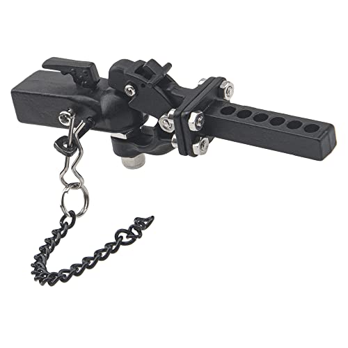 ShareGoo Metal RC Trail Tow Hitch Trailer Hook & Simulation M3 Ball Buckle Link Component Compatible with Traxxas TRX4 90046 90047 Axial SCX10 1/10 RC Crawler (RC Hook & Coupler)