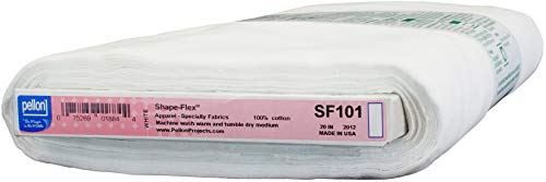 Pellon SF101 Shape-Flex® Cotton Woven Fusible Interfacing 20" x 10 yards Bolt White