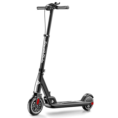 FanttikRide T9 Electric Scooter for Kids 4.3-5.6 ft, 7/10/12 MPH, LED Battery Level, Height Adjustable and Foldable, Electric Scooter for Kids, for Teenager and Kids, Up to 40 mins,Black