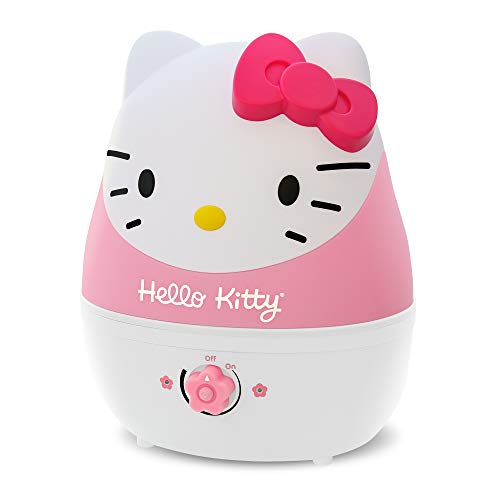 Crane Adorables Ultrasonic Humidifiers for Bedroom and Baby Nursery, 1 Gallon Cool Mist Air Humidifier for Large Room or Kid's Room, Humidifier Filters Optional, Hello Kitty