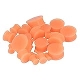 JOYTOYOU 26Pcs Skin Silicone Ear Gauge Plugs Stretching Kit Double Flared Flesh Tunnels Saddle Expander Set 8g to 1"