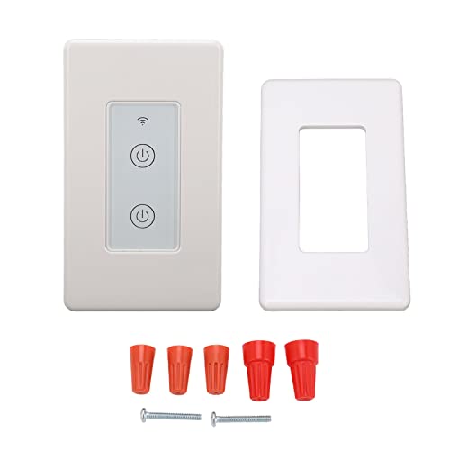 Interruptor de luz do painel de vidro SmartTouch para Controle de voz AC100-240V