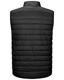 33,000ft Men's Lightweight Packable Insulated Puffer Vest Outerwear, Warm Winter Sleeveless Jacket for Golf Running