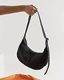 BAGGU Medium Nylon Crescent Bag - Black 37.5''