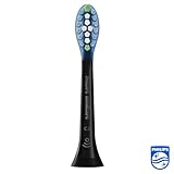 Philips Sonicare Premium Plaque Defence BrushSync Enabled Replacement brush Heads, 4pk Black - HX9044/33