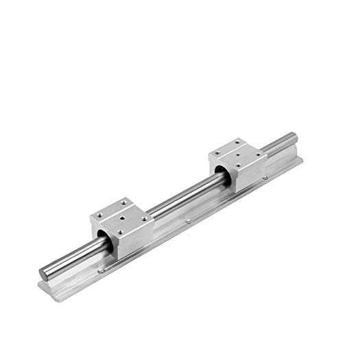 Mssoomm SBR12-98.43 inch / 2500mm 12mm Linear Motion Rail Shaft Slide Guide 1Pcs + 2Pcs SBR12UU Linear Bearing Slide Slider Pillow Block Heavy Duty for CNC Machine 3D Printer