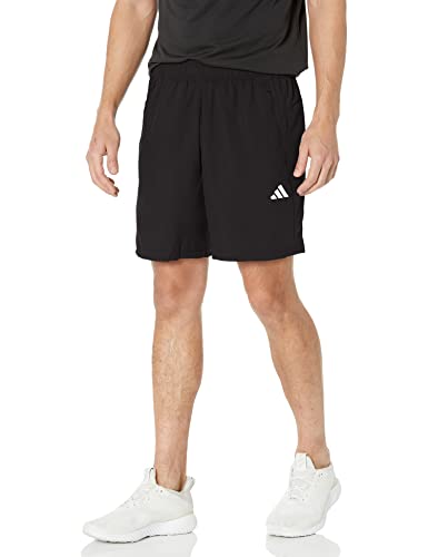 adidas Men's Essentials Woven Training Shorts, Black/White, Medium