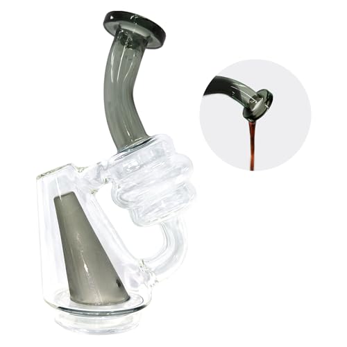FITactic Cruet Dispenser Set for Olive Oil Vinegar Soy Sauce, Elegant Glass Seasoning Bottle Containers for Kitchen Cooking (Gray 2)