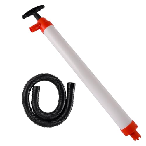 Manual Bilge Pump for Boats Kayak Canoe Hand Water Pump | Siphon Pump Bailer Kayaking Boat with Hose Portable Held 20 Gallons Per Minute Suction Marine Grade Regular (Long Version)