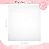 100 Pack Frosted Zipper Packaging Bags Clear Poly Bags Resealable Plastic Zipper Clothes Storage for Clothing Shirt Jeans Pants T-shirts Organizer Packaging Products (13.78 x 15.75 Inch)