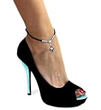 His and Hers Intimates ? QUEEN OF SPADES ? Anklet Jewelry - HotWife, Queen, Hot Wife, Bracelet, Infinity,Necklace, BBC, QOS, MFM, Swinger, Cuckold, Polyamory (Silk Twist Anklet)