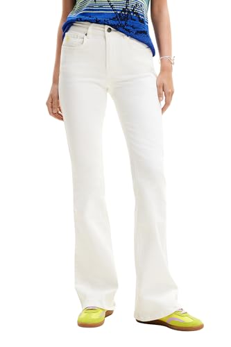 Desigual Women's Slim Push-Up Jeans White
