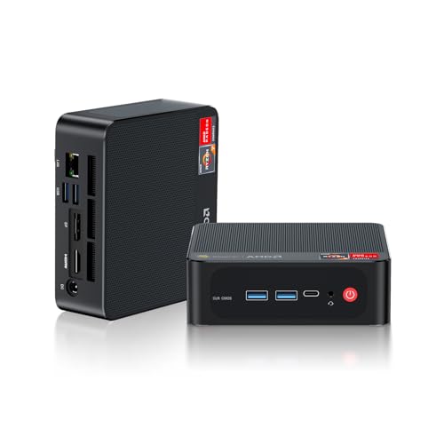Beelink SER5 MAX Mini PC, AMD Ryzen 7 6800U (8C/16T, up to 4.7GHz), 32GB LPDDR5 1TB NVME SSD, Mini Desktop Computer Support 4K@60Hz/WiFi6/BT5.2/DP1.4/HDMI/Type-C/Gaming PC