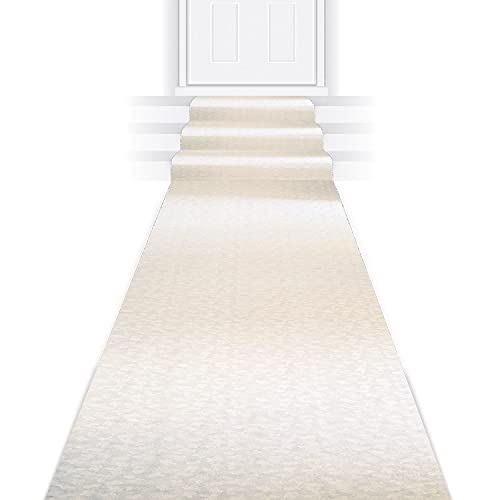 Beistle Novelty Polyester Fabric Floral Aisle Runner Wedding Ceremony Decoration 3' x 100'