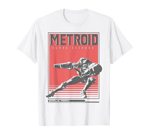 Nintendo Metroid Samus Returns Side Pose Graphic T-Shirt T-Shirt