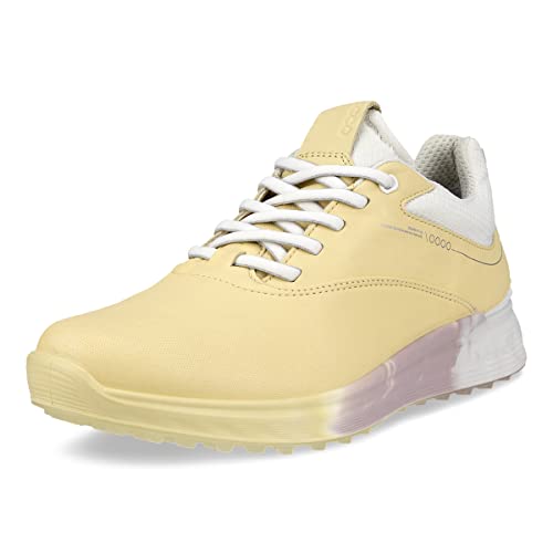 ECCO Men's S-THREE GORE-TEX WATERPROOF, STRAW/WHITE/BRIGHT WHITE, 9-9.5