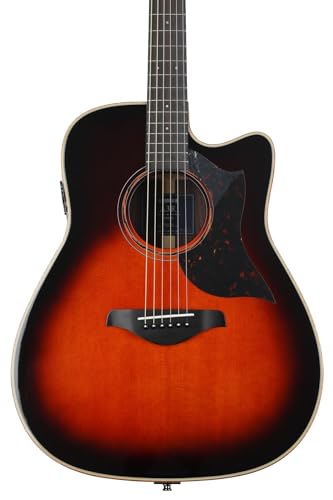 Yamaha 6 String Series A3R Acoustic-Electric Guitar-Rosewood, Tobacco Sunburst, Dreadnought Cutaway TBS