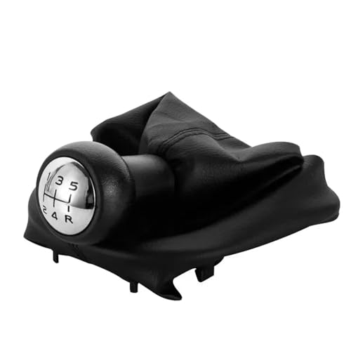 Ayerann Compatible with Peugeot 207 307 CC 5 Speed Gear Shift Knob Shifter Replacement Kit Collar Lever Stick Gaiter Boot Cover