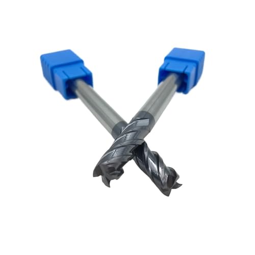 4Flute 5 6mm*75l HRC50 CNC Machine Tool Solid Carbide endmill Tungsten Steel Milling Cutter(5pcs,5X5DX75L-4T)