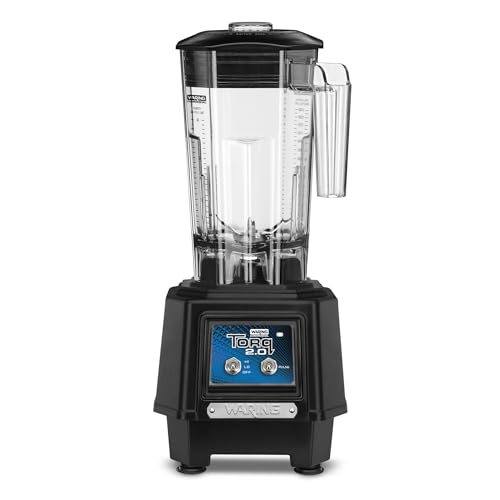 Waring Commercial TBB145 TORQ 2 Horsepower Blender, 2 Speed Toggle Switch Controls, with 48 oz. BPA Free Container, 120V, 5-15 Phase Plug, 9 x 15.75 x 11.5 inches, Multicolor