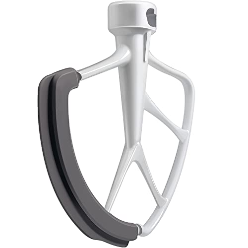 KITCHPOWER 6 Quart Flex Edge Beater for Bowl-Lift Stand Mixers, Paddle Attachment Mixer Accessory