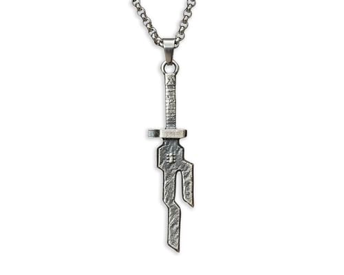 Toji ISoH Spear Necklace Pendant With 22 Inches Chain - 925 Sterling Silver Jewelry (sterling-silver)
