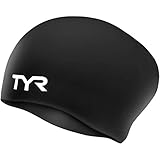 TYR mens - Adult Swim Cap, Black, 0 US