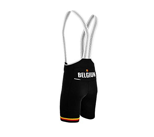 Belgium Black Code Cycling Pro Bib Shorts Bike for Men Size L