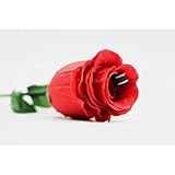 ZQION The F-i-re Rose 2.0 Magic Tricks 1 Rose Disappear to 3 Magic Magiciain Stage Party Illusions Gimmick Props Mentalism Comedy (Red Color)