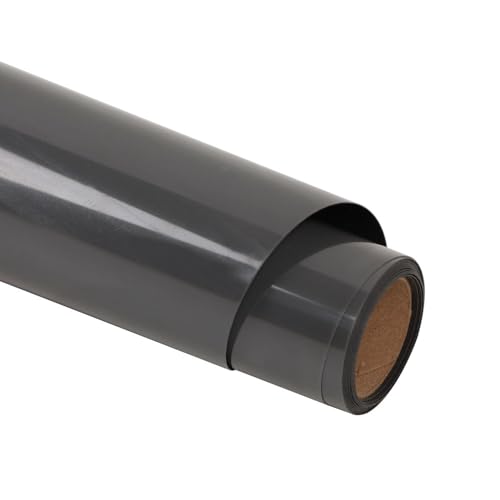 guangyintong Reflective Black Heat Transfer Vinyl HTV Rolls, 12" x 12ft Reflective Iron on Vinyl for T-Shirts, Black HTV Vinyl for All Cutter Machine Easy to Cut & Weed for HTV Design