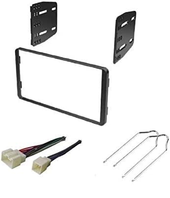 ASC Car Stereo Install Dash Kit, Wire Harness, and Tool for Double Din Aftermarket Radio - Compatible With Select Ford, Lincoln, Mazda, Mercury Vehicles