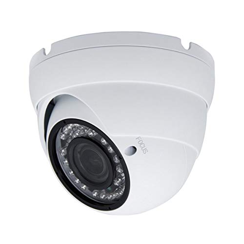 Inwerang 5MP 4MP Dome Super Hybrid Security Camera HD-TVI/CVI/AHD/960H CCTV Surveillance Security Camera 2.8-12mm Varifocal Lens Outdoor/Indoor 98ft IR Waterproof Day&Night Vision Array Dome Cam