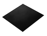 Herco 1/8" (0.125 in.) Thick Black Viton FKM Fluoroelastomer Rubber Sheet - ASTM D2000 60A - Pad - Matting - Gaskets - Seals - Cushioning - Vibration - Protection (12" x 12")