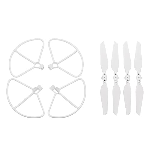 QWCFGKL Propellers Compatible with FIMI X8 SE 2020 Propeller Guard Protector Ring Protector Bumper Props Compatible with Fimi X8 Se Drone Accessories(White-Guard-Props)