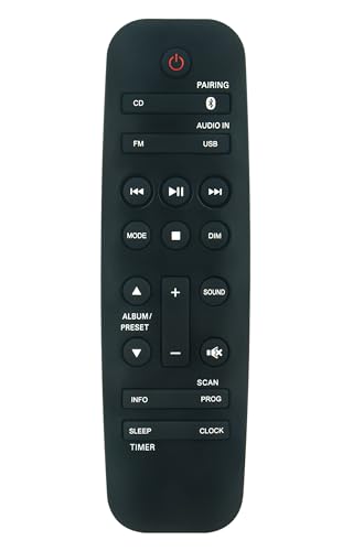 Replace Remote Control fit for Philips Micro Music Stereo System TAM4205 BTM2560 TAM3205 TAM4205/37 TAM3205/37 TAM3205/12 TAM4205/12 BTM2585 BTM2585/12 BTM2560/12 BTM2660 BTM2660/12 BTM2660W/12