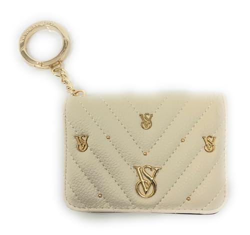 Victoria's Secret Foldable Card Case Keychain (Cream)