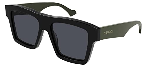 Gucci GG0962S 009 Black/Grey Rectangular 55mm Men's Sunglasses