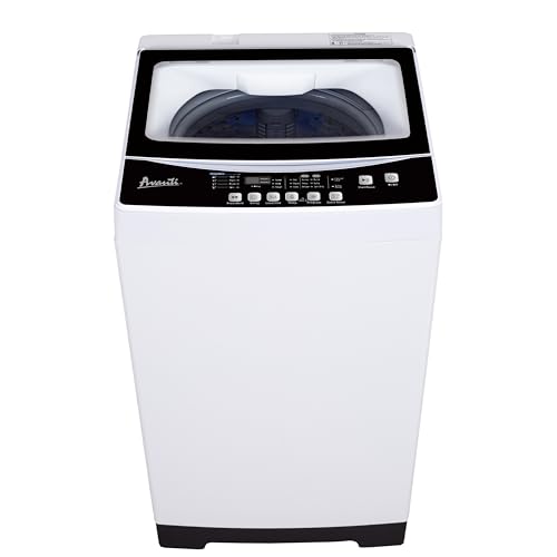 Avanti STW16D0W Portable Washing Machine 1.7 Cu. Ft. Capacity, Top Loading with Hot and Cold Water Inlets, 6 Cycles, Compact for Apartments Dorms and RVs, White