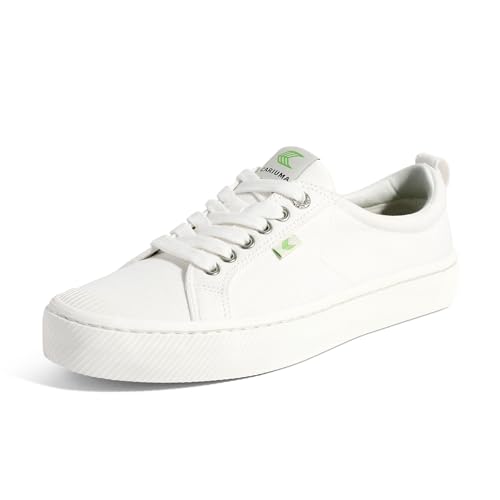 Cariuma Women's OCA Low Off White Canvas Sneaker - Size 8